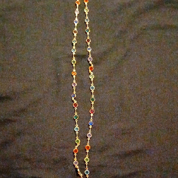 Jewelry - Elegant Multicolor Gemstone Necklace